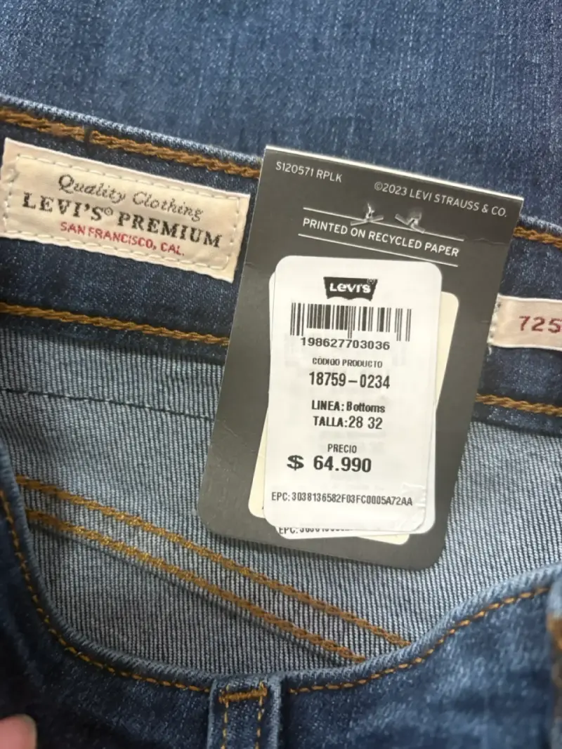 Jeans Levi's Premium 725 Azul - 4