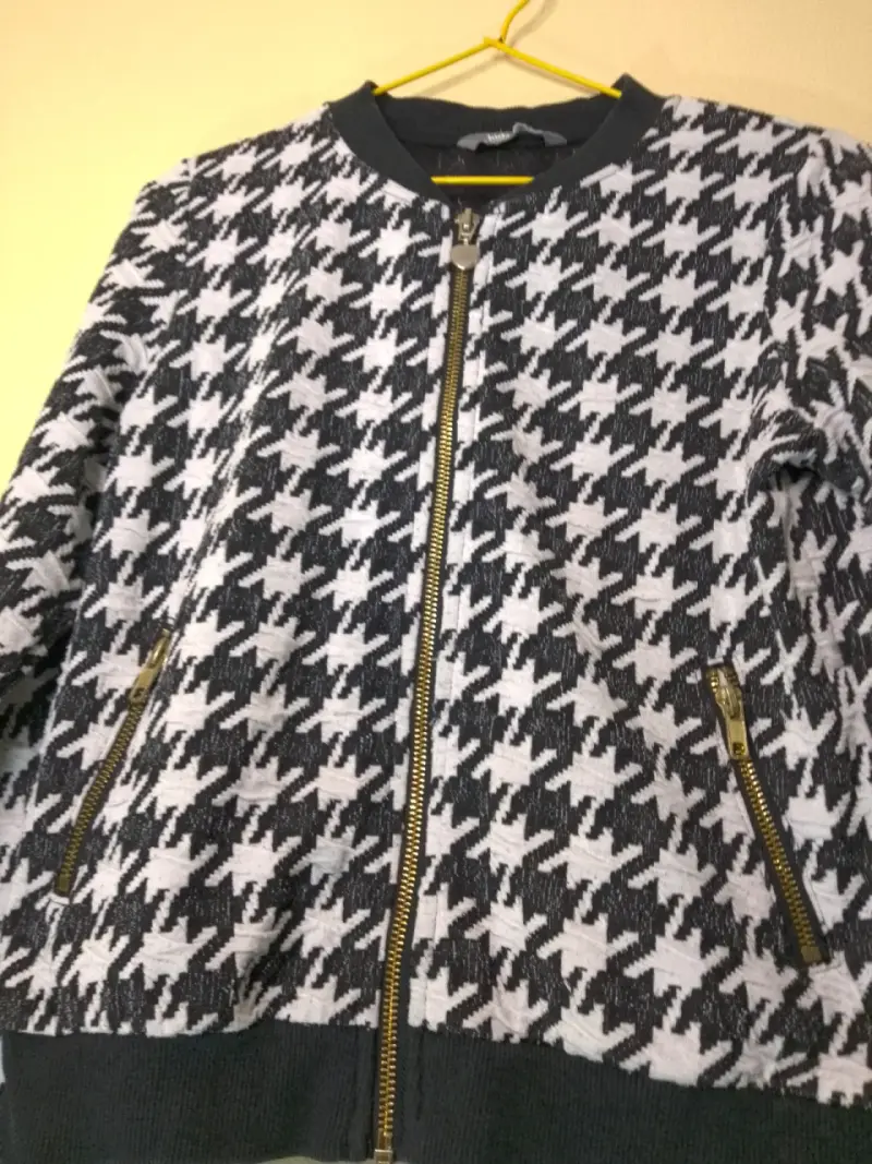 Chaqueta de punto con diseño pata de gallo - 2