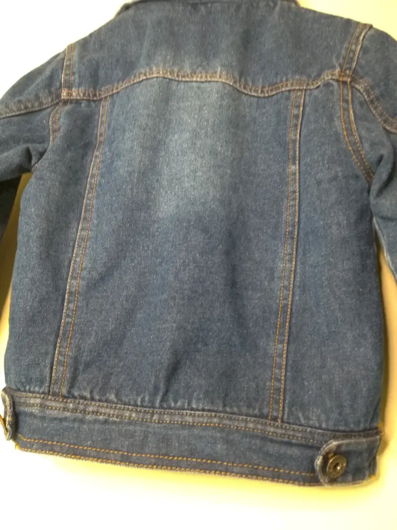 Chaqueta de mezclilla para niño con forro de lana - 4