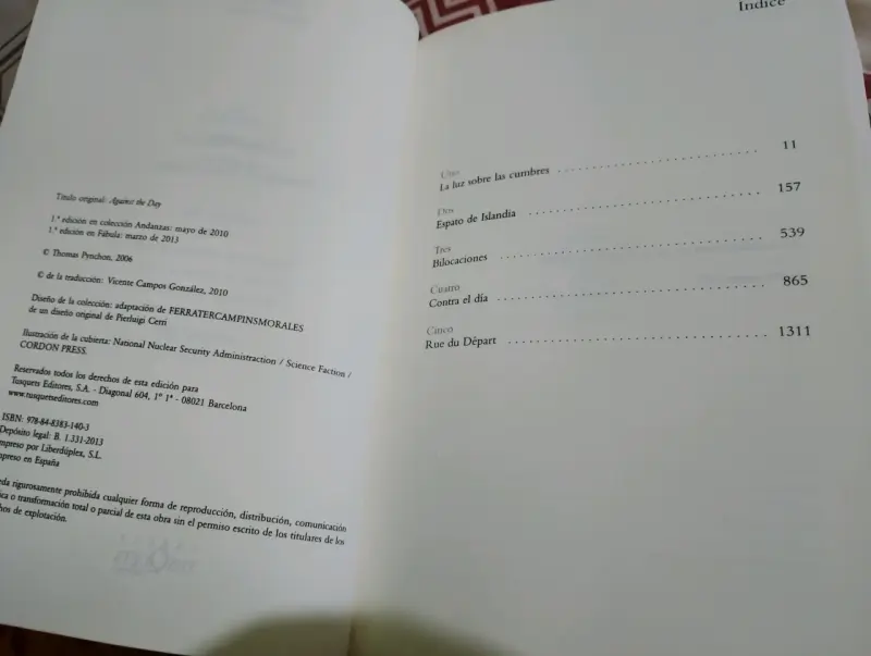 Libro Contraluz de Thomas Pynchon No se encuentra - 2
