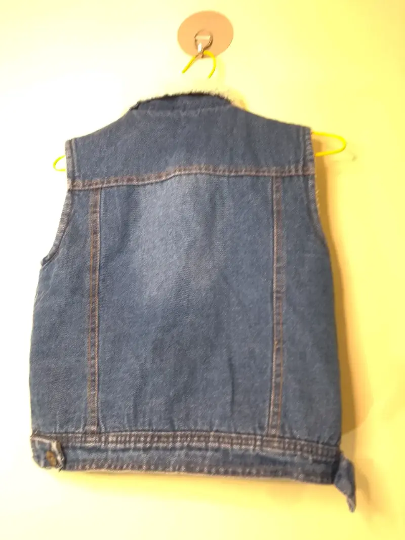 Chaleco de mezclilla con forro para niños - 3