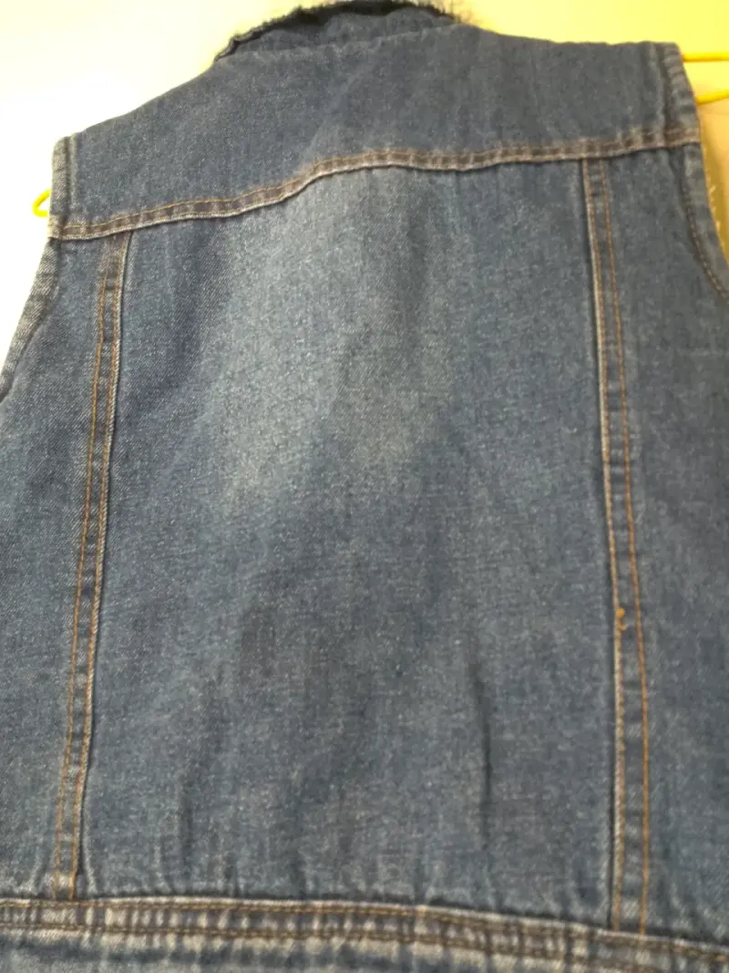 Chaleco de mezclilla con forro para niños - 4