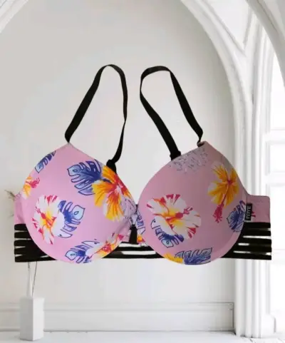 Sostén floral rosa Intime talla 34B - miniatura 1
