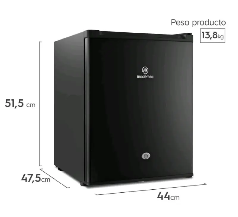 Frigobar Mademsa 50 litros negro - 2