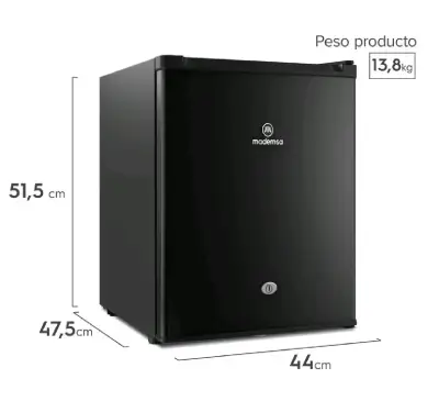 Frigobar Mademsa 50 litros negro - miniatura 2