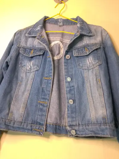 Chaqueta de mezclilla azul con diseño 'DOG' - miniatura 2