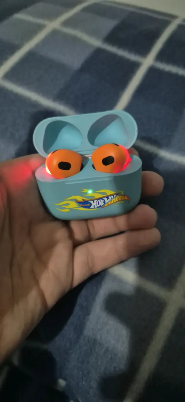 Audífonos inalámbricos Hot Wheels color naranja - 2