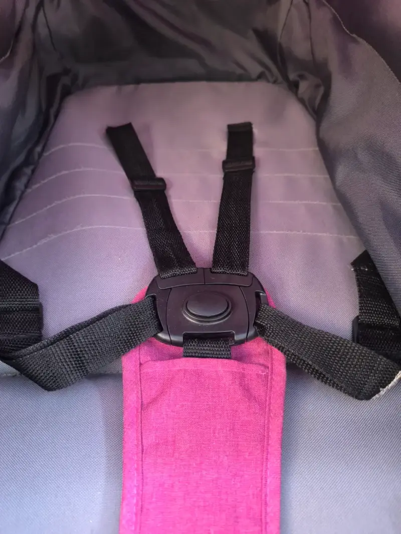Coche de bebé Bebesit con silla rosada - 6