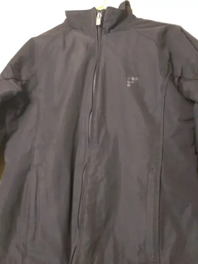 Chaqueta negra para hombre con cierre - miniatura 2