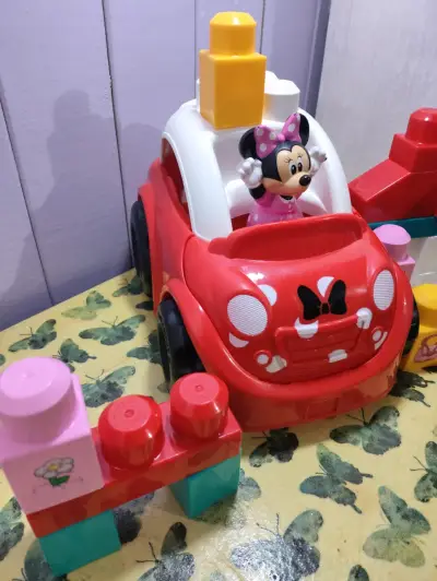 Set Auto de juguete Minnie Mouse con bloques - miniatura 3