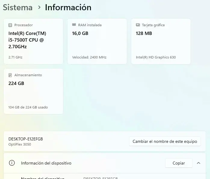 Dell OptiPlex 3050 con Intel i5 y 16GB RAM - 1