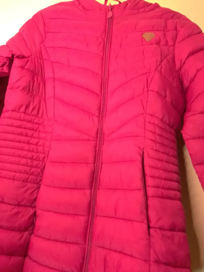 Chaqueta acolchada fucsia para mujer - 2