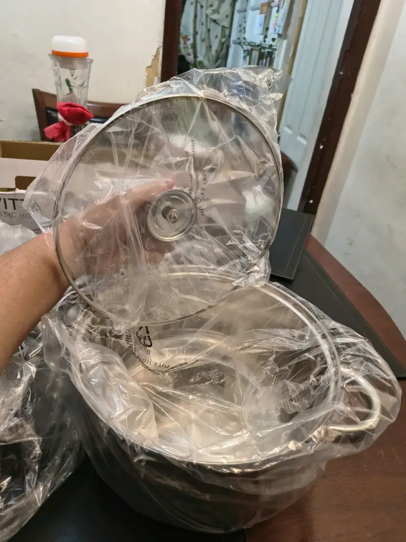 Juego de ollas de acero inoxidable 6 piezas - 1