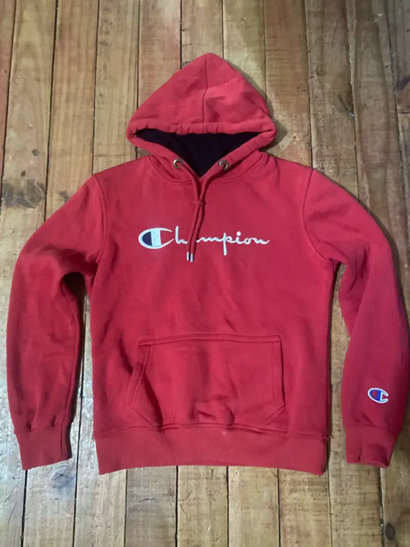 Polerón con capucha rojo Champion para hombre - 1