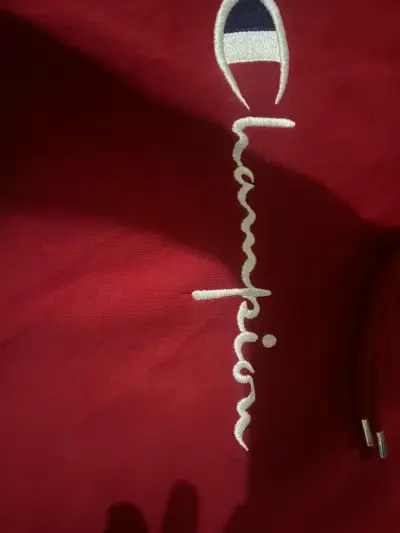 Polerón con capucha rojo Champion para hombre - miniatura 3