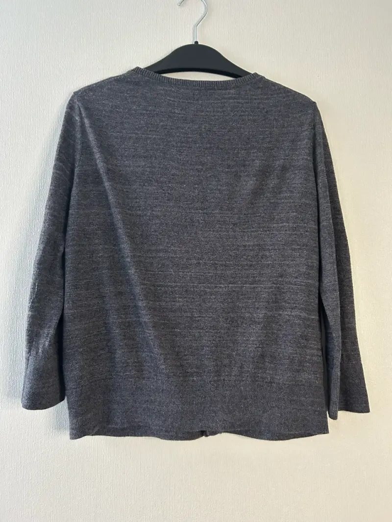 Cardigan gris de lana marca LOFT talla M - 3