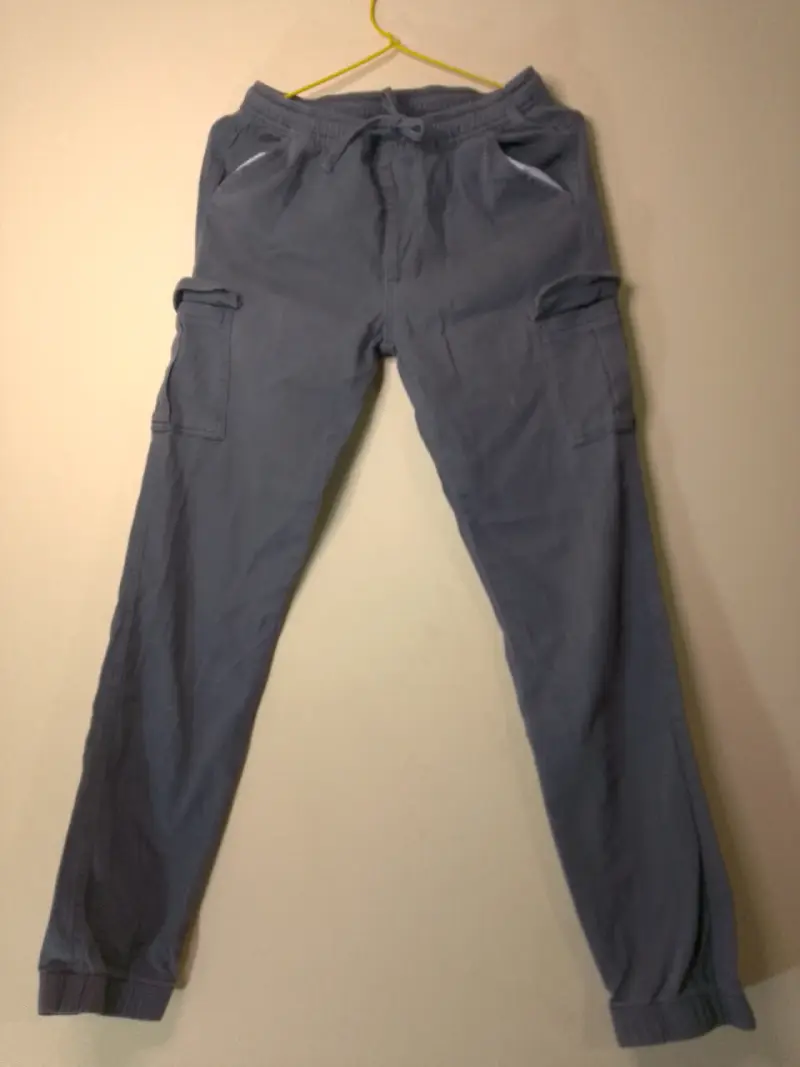 Pantalones cargo azul para hombre - 1