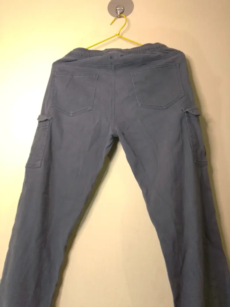 Pantalones cargo azul para hombre - 4