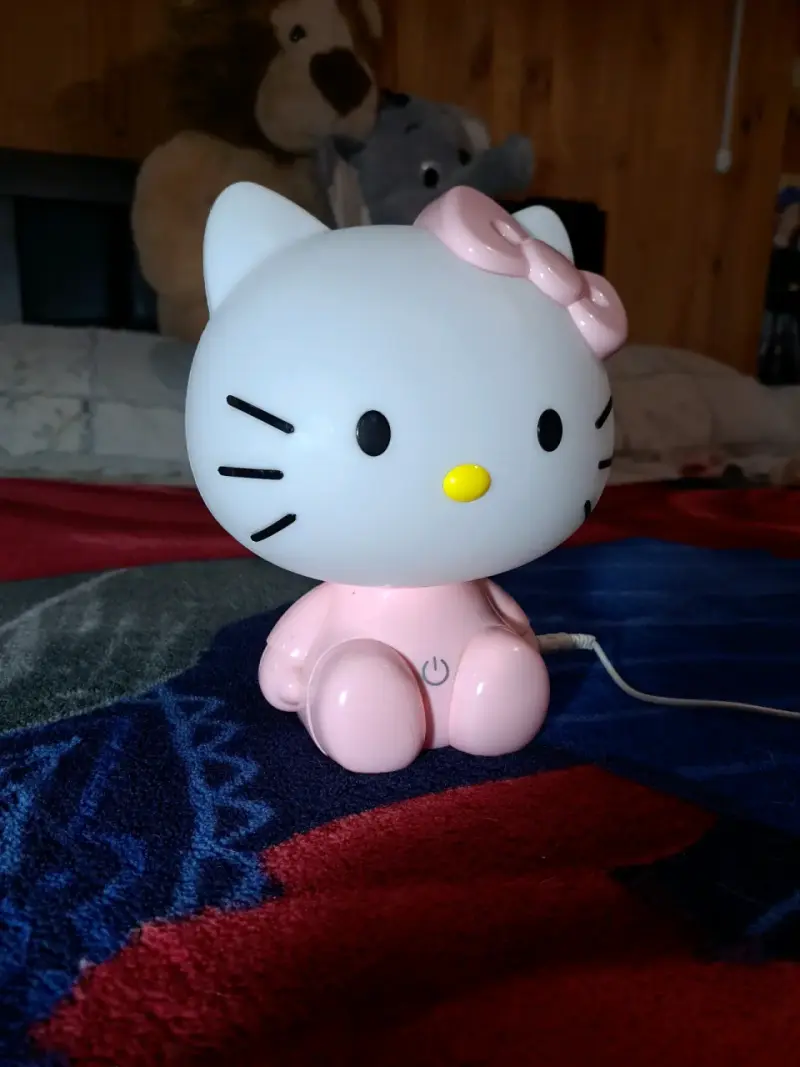 Lámpara de noche Hello Kitty LED rosa - 1