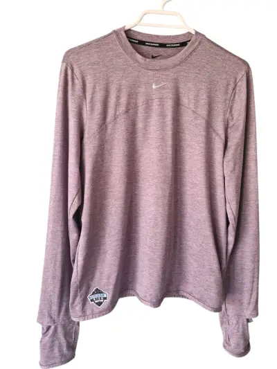 Polera deportiva Nike morada para mujer - miniatura 2