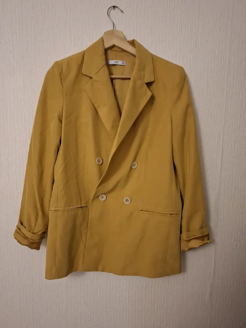 Blazer amarillo mostaza MNG para mujer - 2