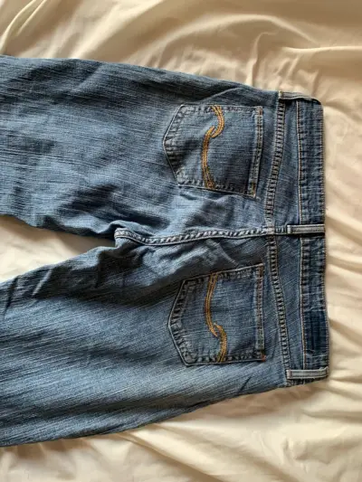 Jeans rectos de mezclilla azul - miniatura 4