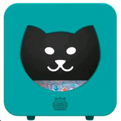 Casa para gatos Kitty Kasas Bedroom turquesa - miniatura 1