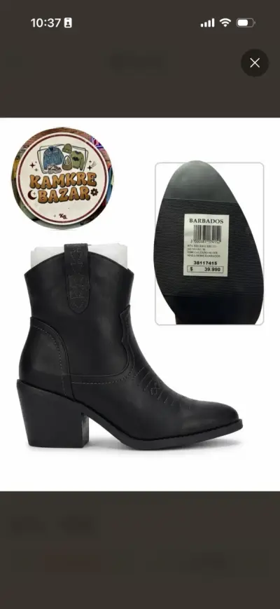 Zapatos de mujer Barbados negros - miniatura 1
