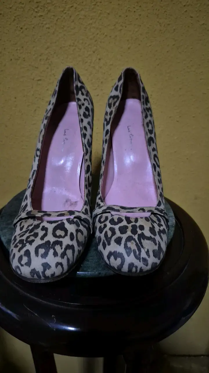 Zapatos de tacón animal print estilo leopardo - 1
