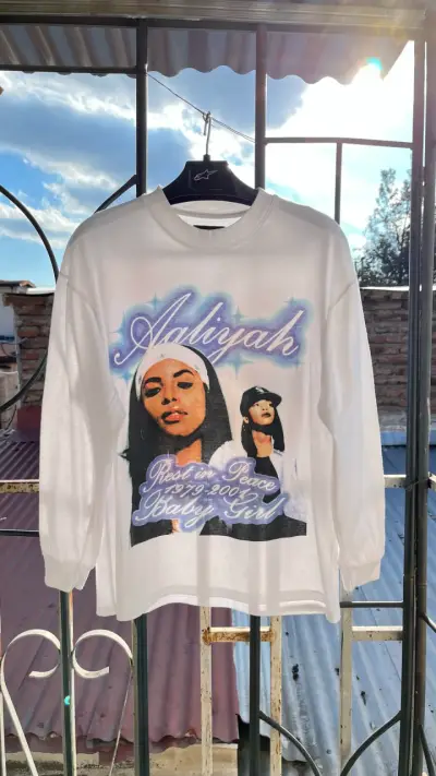 Polera manga larga Aaliyah blanca - miniatura 1