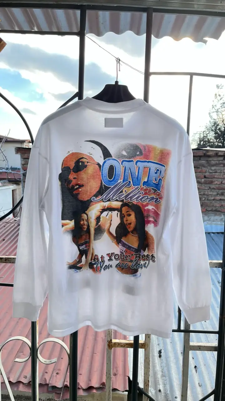 Polera manga larga Aaliyah blanca - 4