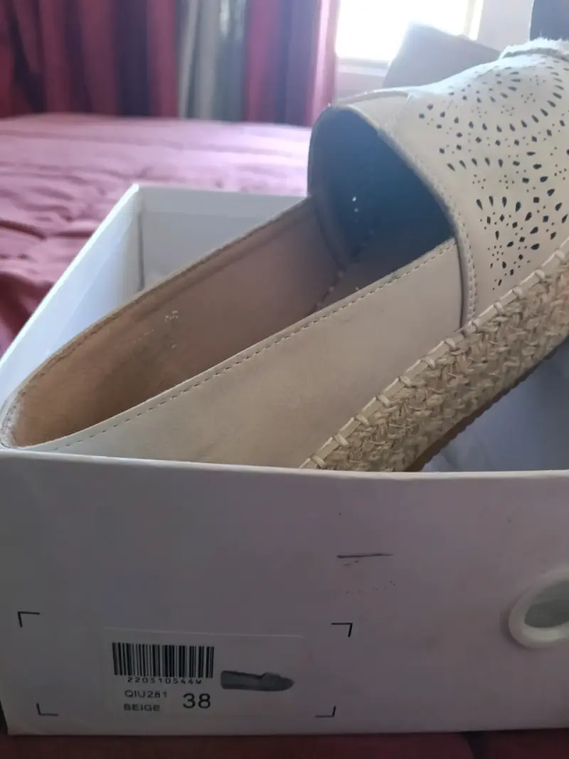 Alpargatas beige de mujer talla 38 - 1