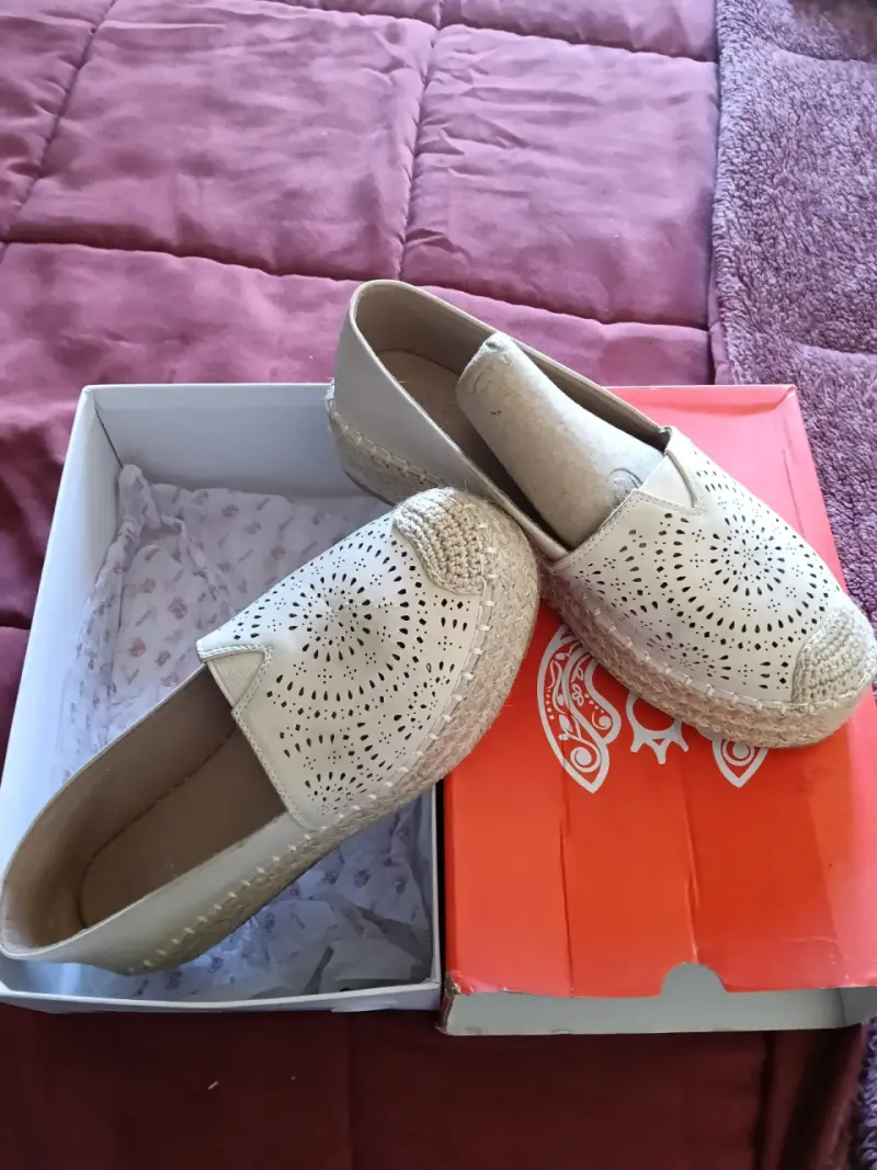 Alpargatas beige de mujer talla 38 - 2