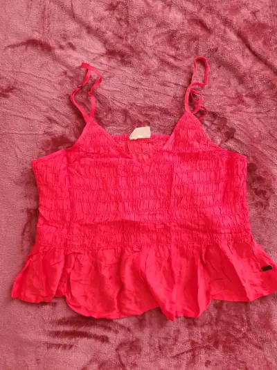Blusa roja de tirantes Umbrale talla XL - miniatura 3