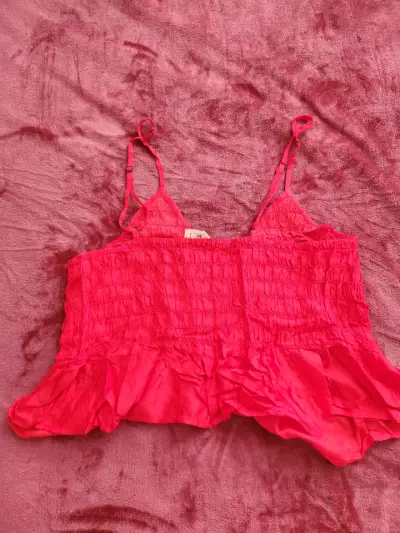 Blusa roja de tirantes Umbrale talla XL - miniatura 4