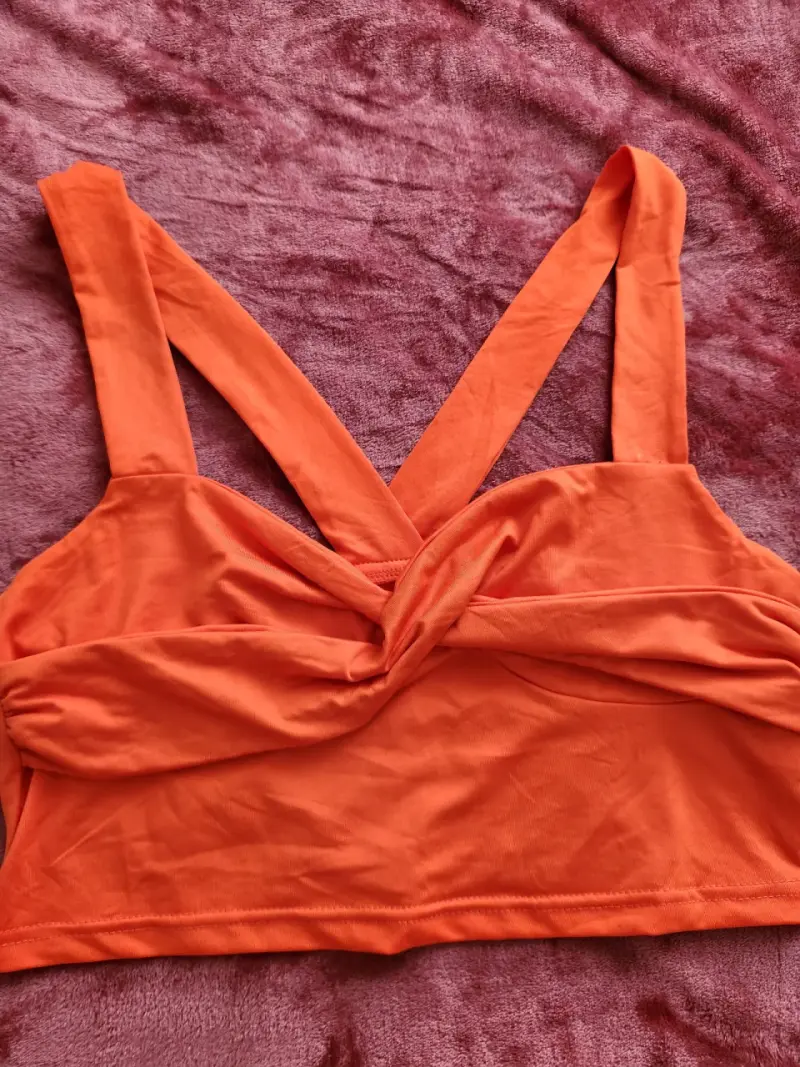 Top naranja cruzado - 3