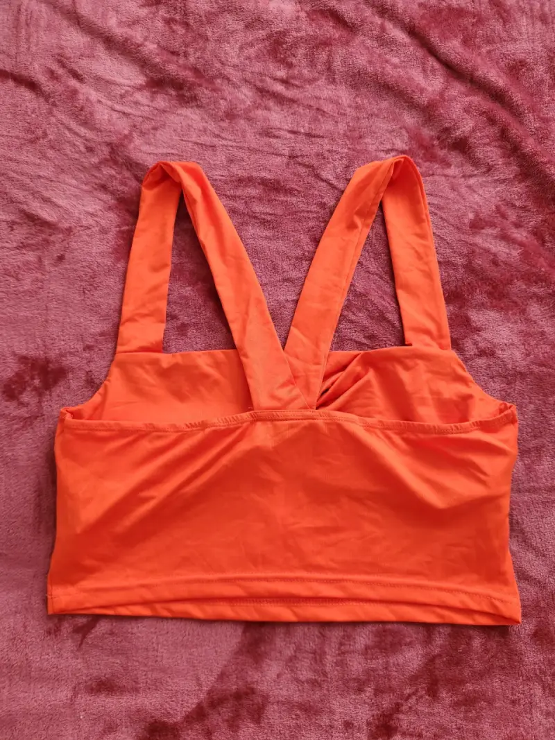 Top naranja cruzado - 4