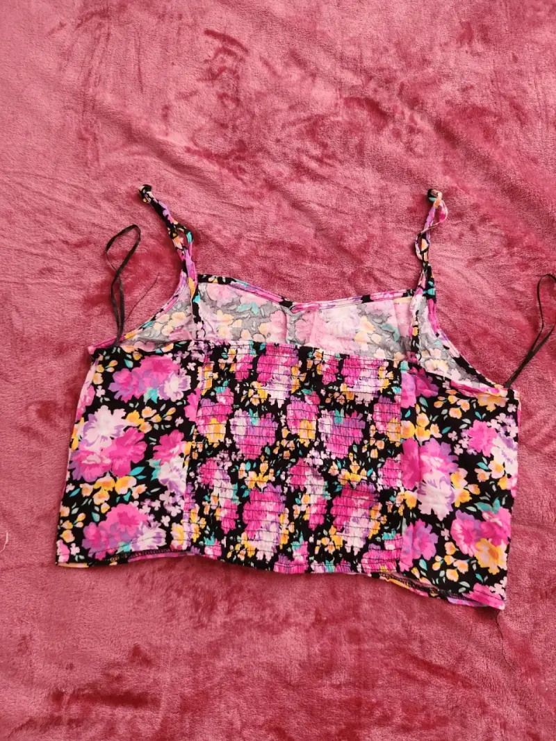 Top floral de tirantes para mujer - 3