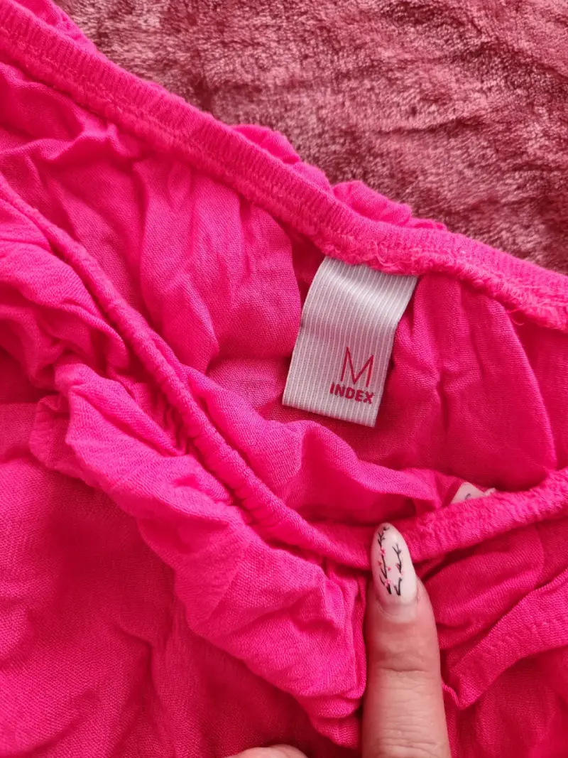 Top asimétrico fucsia para mujer - 3