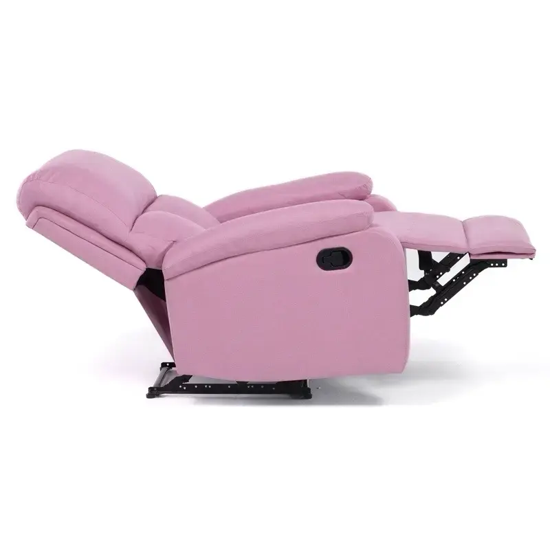 Sillón reclinable rosado cómodo y moderno - 2