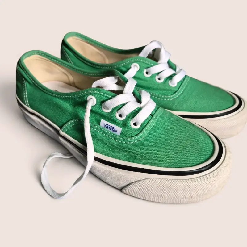 Zapatillas verdes Vans clásicas unisex - 3
