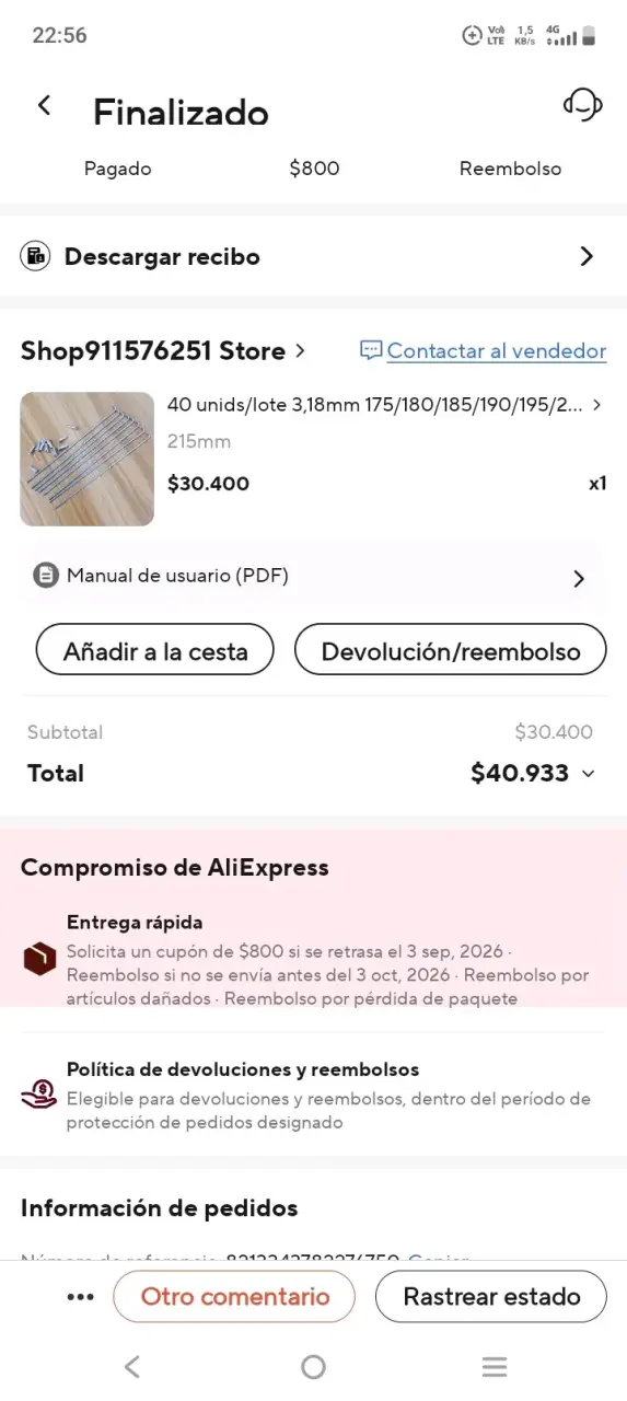 Rayos de bicicleta Humed 40 piezas - 6
