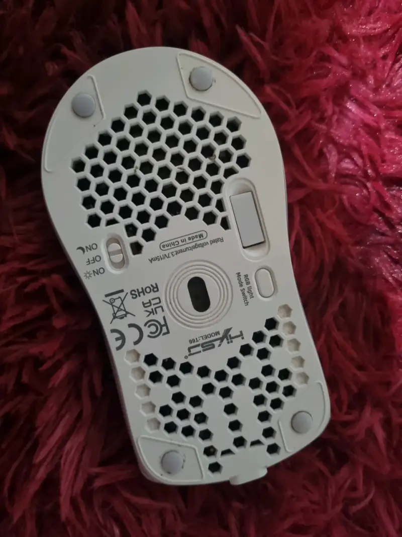Mouse RGB HXSJ Blanco Bluetooth - 3
