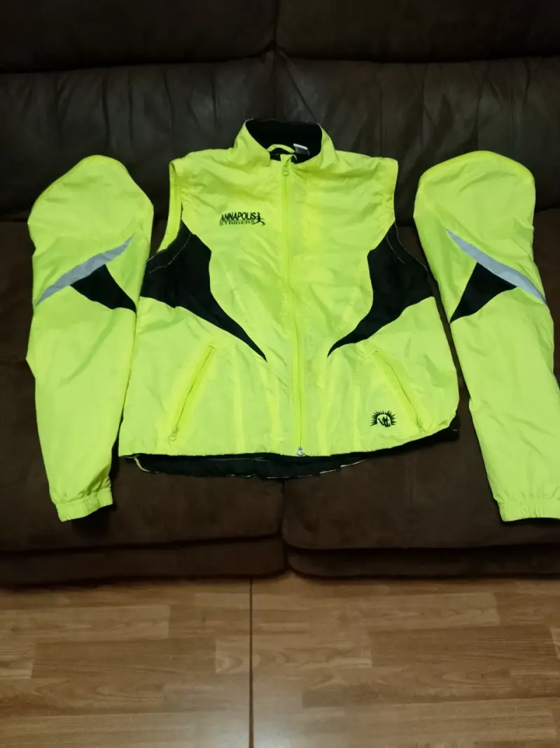 Chaqueta de ciclismo reflectante Best of Times amarilla - 3