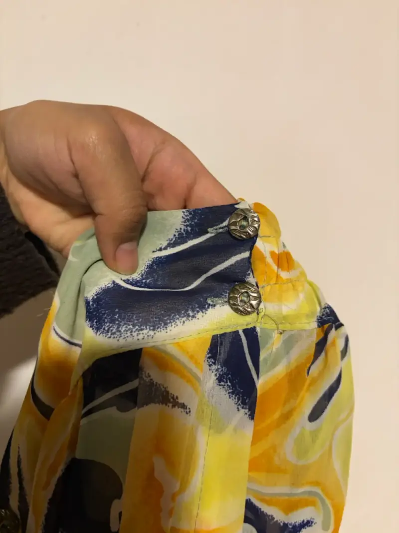 Falda midi estampada en tonos amarillos - 2