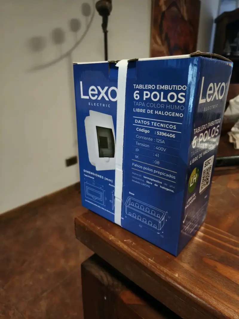 Tablero eléctrico embutido Lexo 6 polos - 2