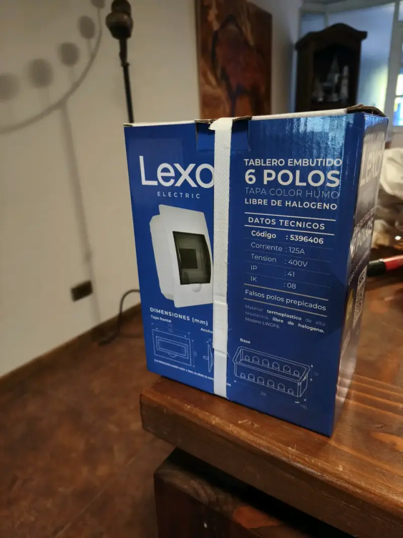 Tablero eléctrico embutido Lexo 6 polos - 3