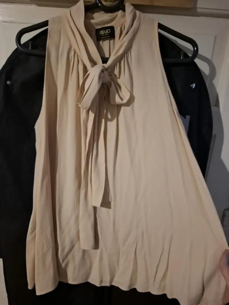 Blusa sin mangas Liu Jo beige elegante - 3