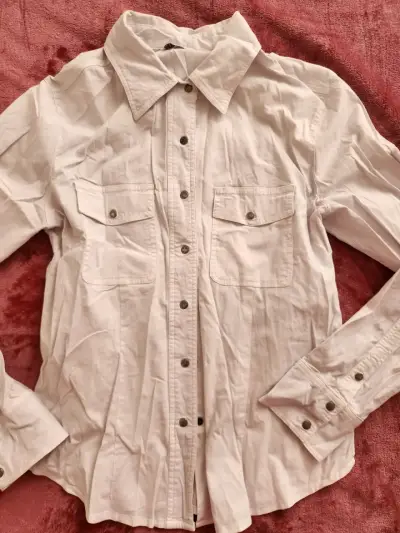 Camisa blanca de algodón - miniatura 2