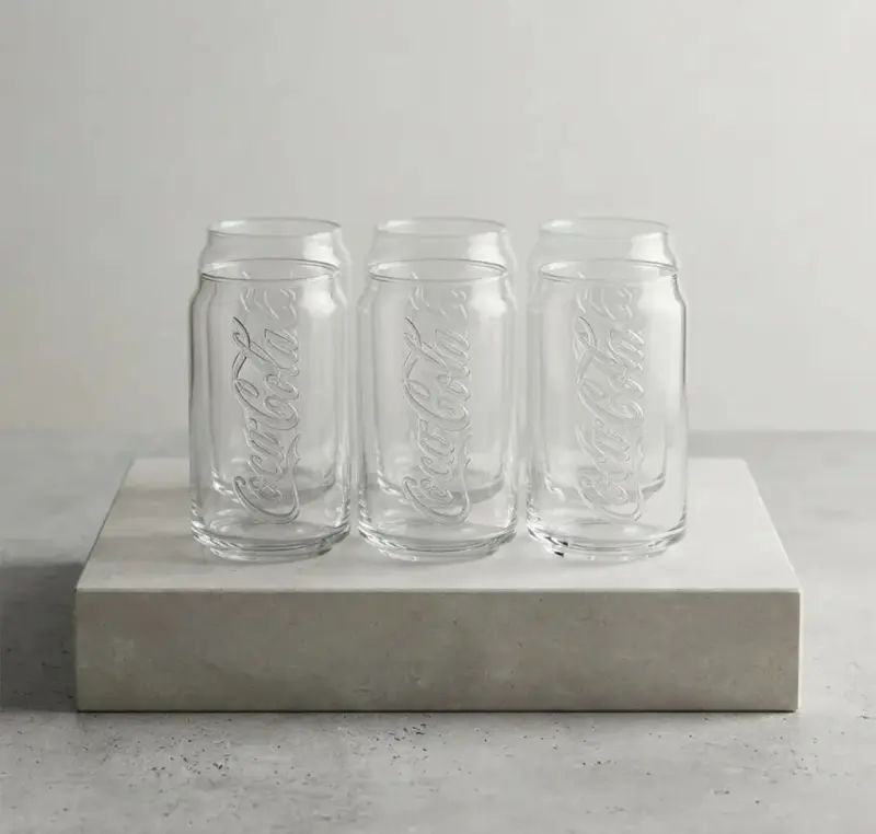 Set de 6 vasos Coca-Cola diseño lata 350 ml - 2